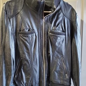 Faux leather jacket
